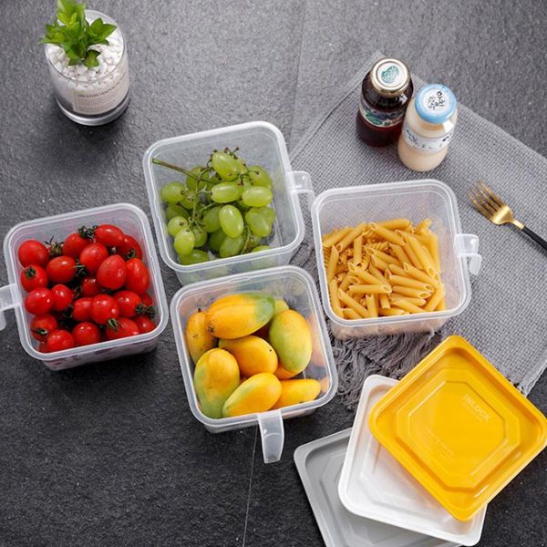 storage bottles & jars refrigerator box with lid and handle kitchen household transparent square plastic food preservation reusable
storage bottles & jars refrigerator box with lid and handle kitchen household transparent square plastic food preservation reusable