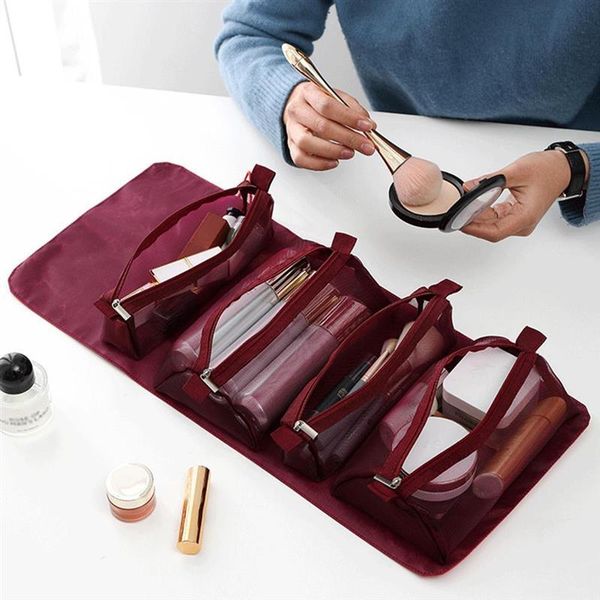 cosmetic bags & cases 4 in 1 portable makeup bag travel organizer foldable hanging nylon wash storage toiletry for women
cosmetic bags & cases 4 in 1 portable makeup bag travel organizer foldable hanging nylon wash storage toiletry for women