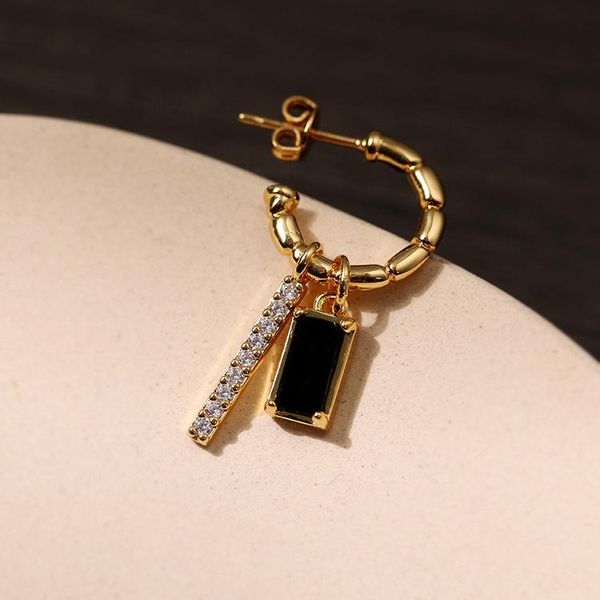 dangle & chandelier european and american style inlaid black square crystal tassel personality fashion trend geometric design sense c-shaped, Silver
dangle & chandelier european and american style inlaid black square crystal tassel personality fashion trend geometric design sense c-shaped, Silver
