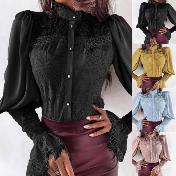 spring womens blouses lady puff lantern long sleeve lace ruffle shirts female ol fashion autumn button women's &, White
spring womens blouses lady puff lantern long sleeve lace ruffle shirts female ol fashion autumn button women's &, White