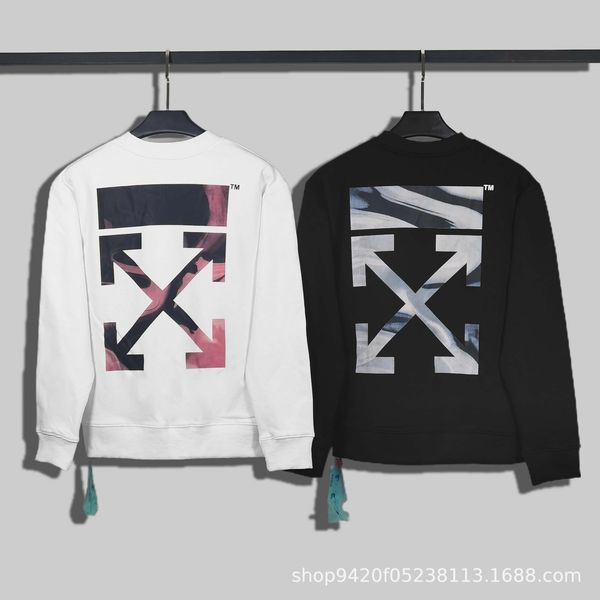 2021 autumn winter new off embroidery small label back flstyleing colorful pattern round neck sweater batch, Black
2021 autumn winter new off embroidery small label back flstyleing colorful pattern round neck sweater batch, Black