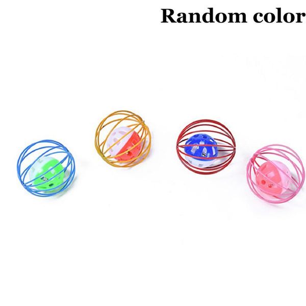 cat toys 1pcs random color ball toy creative interactive bell in cage play sound funny pet accessories
cat toys 1pcs random color ball toy creative interactive bell in cage play sound funny pet accessories