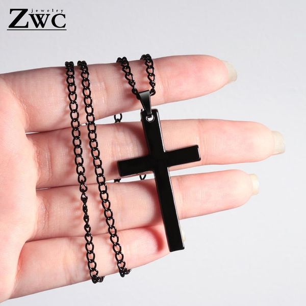 pendant necklaces zwc fashion stainless steel gold black cross necklace for women men vintage chain crystal long jewelry gift, Silver
pendant necklaces zwc fashion stainless steel gold black cross necklace for women men vintage chain crystal long jewelry gift, Silver