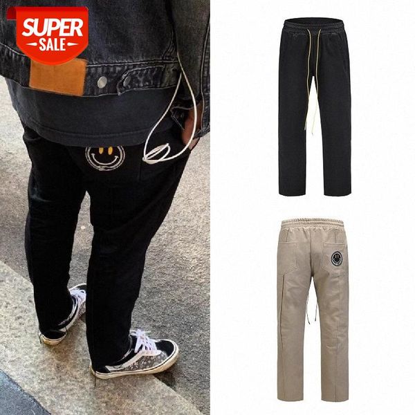 street style smiley face badge twill straight allmatch trousers ins loose casual overalls men bf9e, Black
street style smiley face badge twill straight allmatch trousers ins loose casual overalls men bf9e, Black