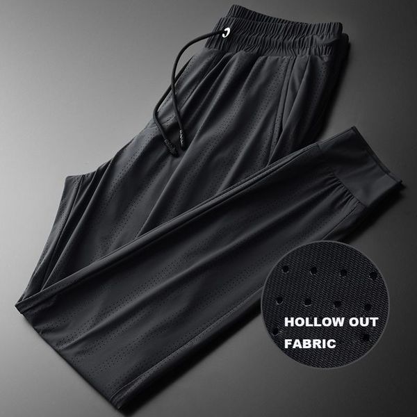 men's pants mens luxury hollow out fabric ventilate silky ankle-length men plus size 4xl elastic waist sport man, Black
men's pants mens luxury hollow out fabric ventilate silky ankle-length men plus size 4xl elastic waist sport man, Black