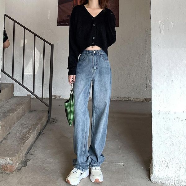 women's jeans straight loose small spring and autumn wide leg high waist retro fleece padded pants winter, Blue
women's jeans straight loose small spring and autumn wide leg high waist retro fleece padded pants winter, Blue