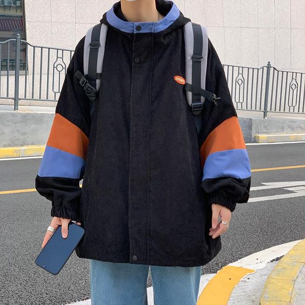 men's jackets 2021 embroidery stitching hoodie for men autumn winter long sleeve corduroy hooded baseball uniform fashion streetwear, Black;brown
men's jackets 2021 embroidery stitching hoodie for men autumn winter long sleeve corduroy hooded baseball uniform fashion streetwear, Black;brown