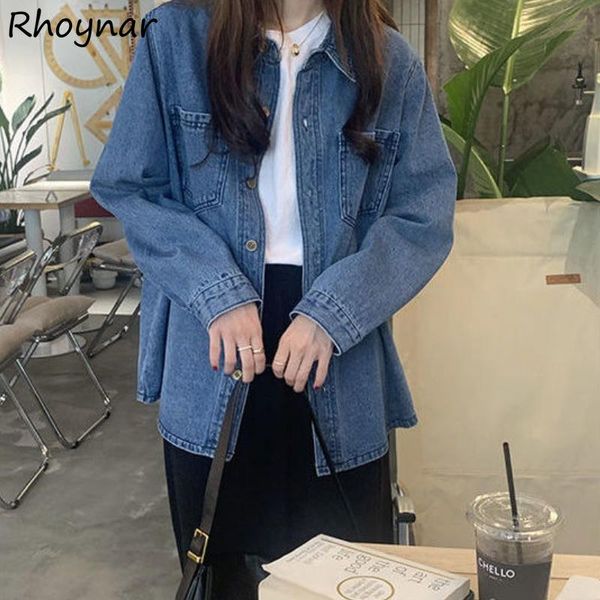 women's jackets basic women denim solid outwears bf streetwear pockets single breasted washed casual all-match spring autumn ins est, Black;brown
women's jackets basic women denim solid outwears bf streetwear pockets single breasted washed casual all-match spring autumn ins est, Black;brown