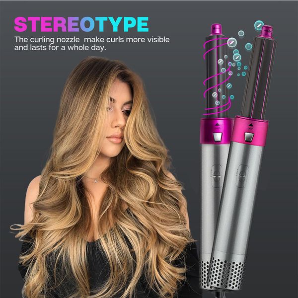multi functional 5in1 hair dryer comb hair curling straightening hair styling straightener curler electric air iron for dryer, Silver
multi functional 5in1 hair dryer comb hair curling straightening hair styling straightener curler electric air iron for dryer, Silver