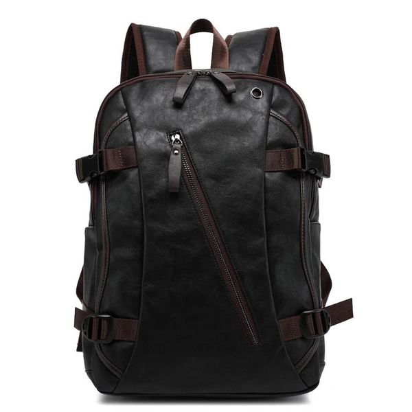backpack stylish college school bag men oil wax leather vintage retro lapmen's casual business travel bags street rucksack
backpack stylish college school bag men oil wax leather vintage retro lapmen's casual business travel bags street rucksack