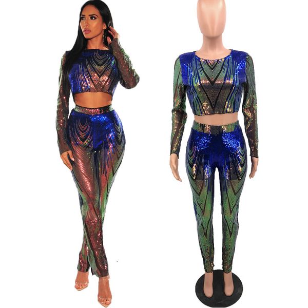 real sample gradient colors sequins two pieces outfits women party long sleeves short t shirt pants shinning club sets + linning, White
real sample gradient colors sequins two pieces outfits women party long sleeves short t shirt pants shinning club sets + linning, White