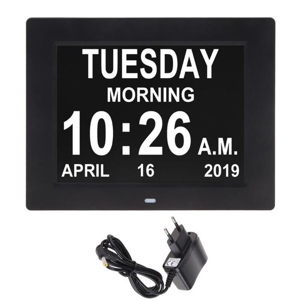 timers 8" inch ips digital clock calendar with oversized font date day reminder for elderly and children can play pictures/music/videos
timers 8" inch ips digital clock calendar with oversized font date day reminder for elderly and children can play pictures/music/videos