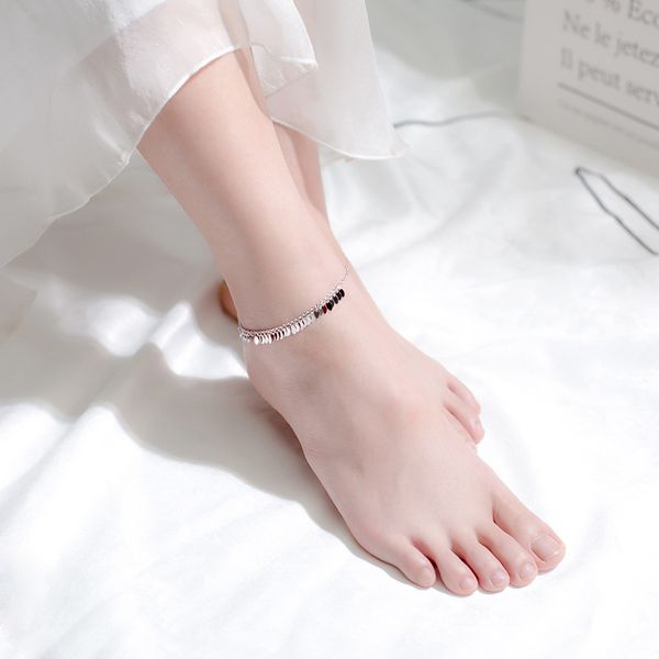 colusiwei national style oval sequins tassel anklet 925 sterling silver chain bracelet for leg female foot jewelry for women, Red;blue
colusiwei national style oval sequins tassel anklet 925 sterling silver chain bracelet for leg female foot jewelry for women, Red;blue