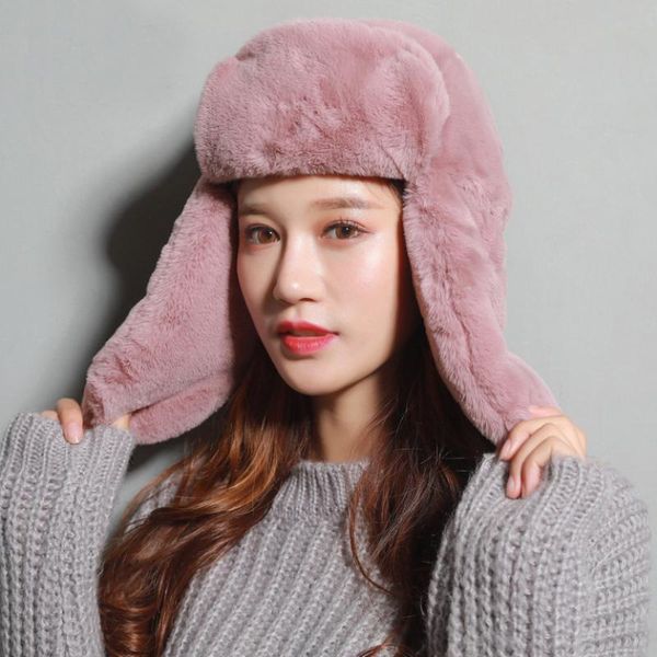 berets mz2761 women winter hat soft fleece fur earflap russian cap ladies riding ski female trapper solid bomber hats, Blue;gray
berets mz2761 women winter hat soft fleece fur earflap russian cap ladies riding ski female trapper solid bomber hats, Blue;gray