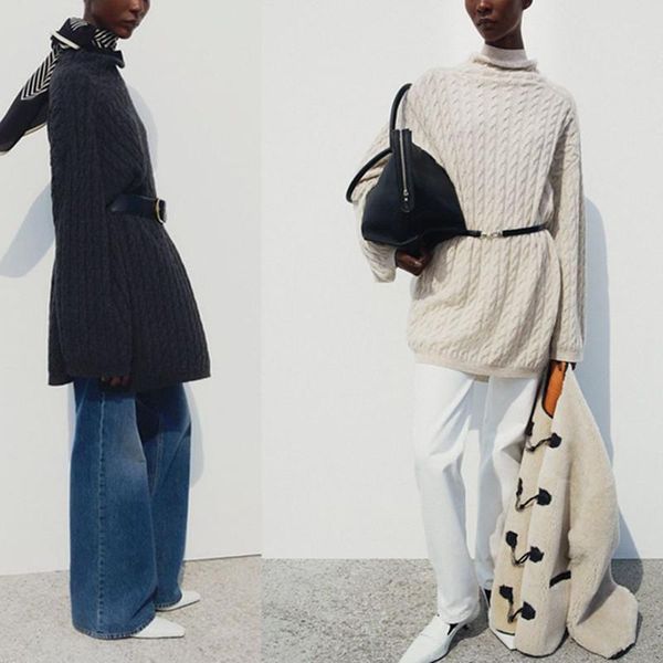 women's sweaters women twist knit mid-length sweater half turtleneck long sleeve side split 2021 autumn winter loose pullover knitwear, White;black
women's sweaters women twist knit mid-length sweater half turtleneck long sleeve side split 2021 autumn winter loose pullover knitwear, White;black