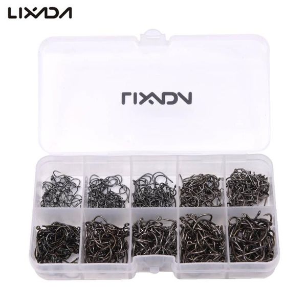 lixada 600pcs/box high carbon steel fishing hook size #3-#12 mix jig with/without hole for carp tackle hooks
lixada 600pcs/box high carbon steel fishing hook size #3-#12 mix jig with/without hole for carp tackle hooks
