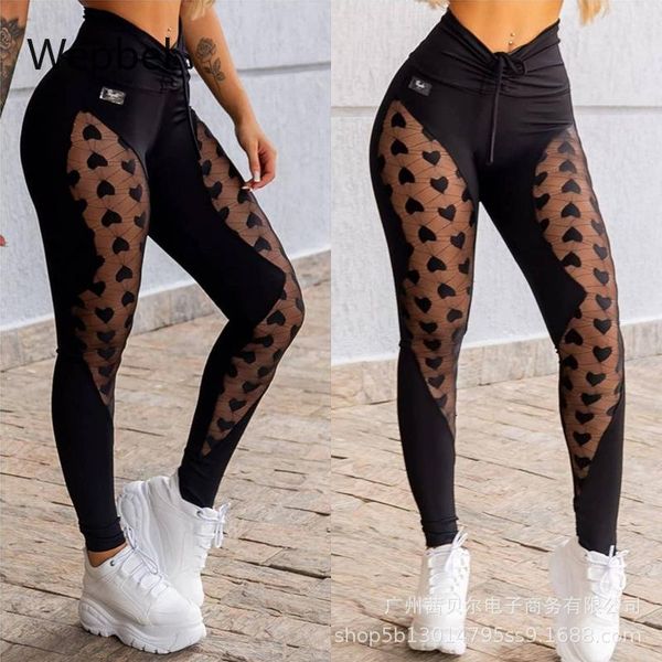 black heart-shaped legging lace drawstring leisure yoga tracksuit female sports pants high waist pencil women's leggings
black heart-shaped legging lace drawstring leisure yoga tracksuit female sports pants high waist pencil women's leggings
