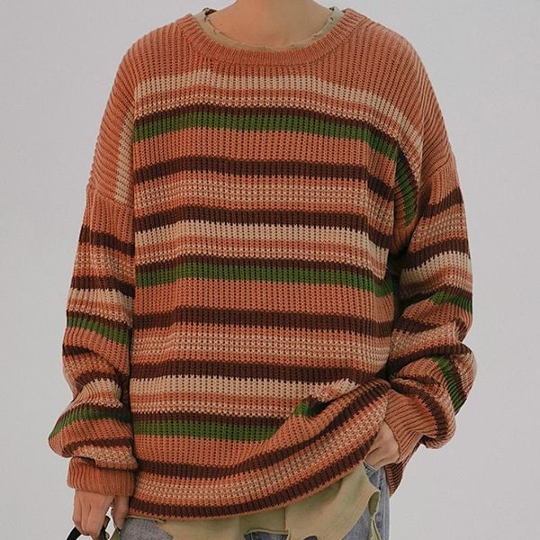 women's sweaters striped sweater women oversized pullover winter casual knitted loose thick jumper coat long sleeve pull femme 2021, White;black
women's sweaters striped sweater women oversized pullover winter casual knitted loose thick jumper coat long sleeve pull femme 2021, White;black