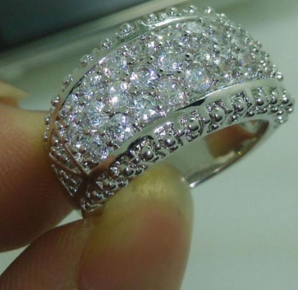 noble jewelry 10kt white gold filled white z wedding women ring mother's day gift wjl3132, Silver 
noble jewelry 10kt white gold filled white z wedding women ring mother's day gift wjl3132, Silver