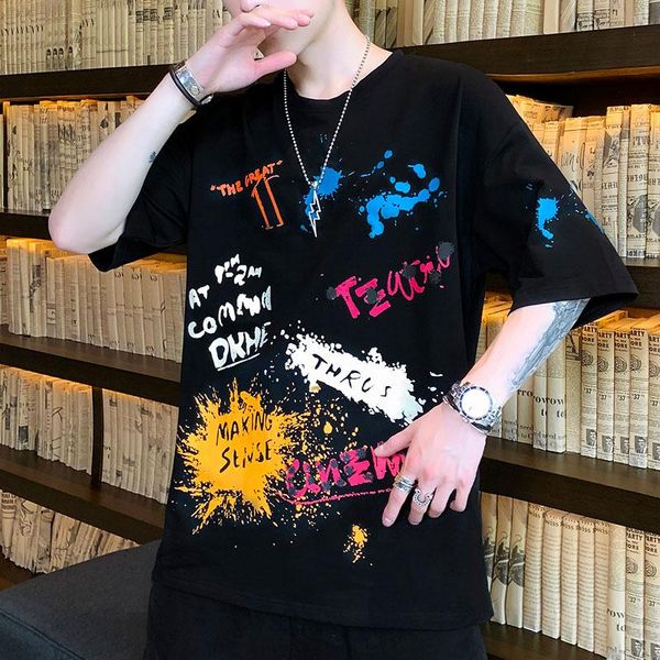 harajuku streetwear summer men's t-shirt cotton short sleeve t shirts hip hop casual tees man oversize m-3xl clothes t-shirts, White;black
harajuku streetwear summer men's t-shirt cotton short sleeve t shirts hip hop casual tees man oversize m-3xl clothes t-shirts, White;black