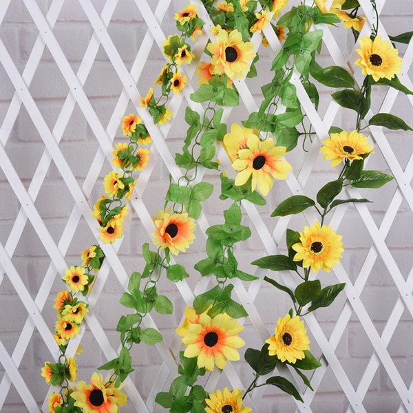 decorative flowers & wreaths 2021 artificial sunflower garland flower vine for diy floral decor vivid fake leaf wedding home party decoratio
decorative flowers & wreaths 2021 artificial sunflower garland flower vine for diy floral decor vivid fake leaf wedding home party decoratio