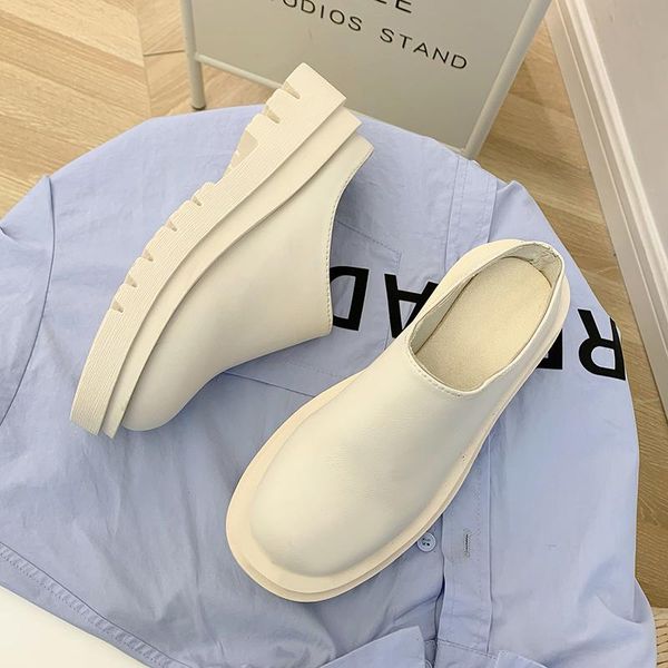 slippers women 2021 summer fashion closed toe leather shoes loafers high platform black heels mules wedges indoor
slippers women 2021 summer fashion closed toe leather shoes loafers high platform black heels mules wedges indoor