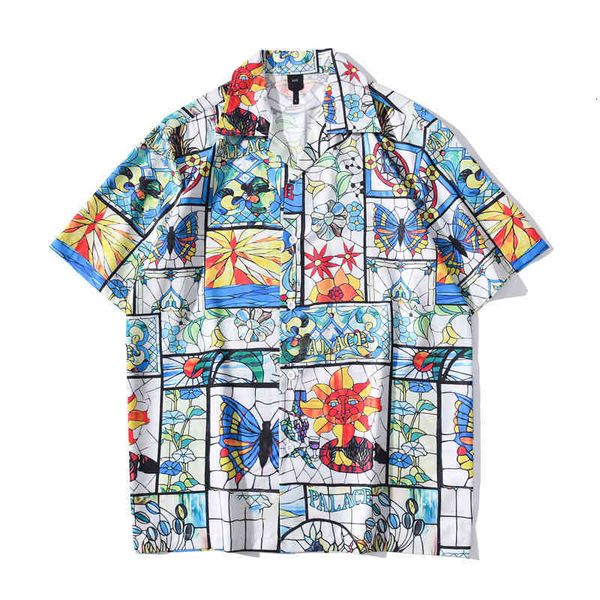 men's casual shirts printed hawaiian men women light weight material shirt short sleeve summer polo s dik4, White;black
men's casual shirts printed hawaiian men women light weight material shirt short sleeve summer polo s dik4, White;black