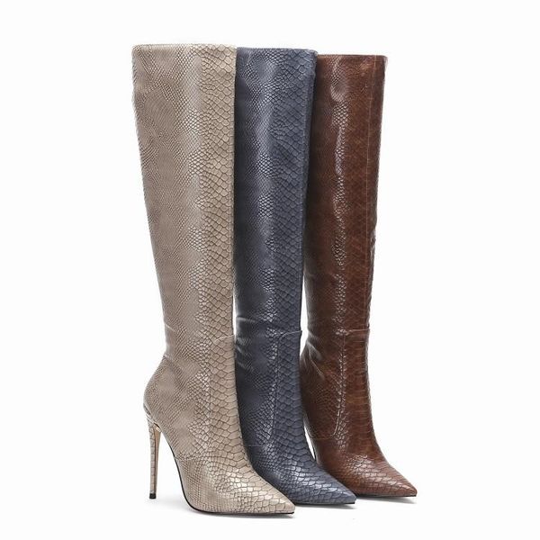boots snakeskin knee high women embossing thin heel winter shoes for fur big size 45 spring autumn riding, Black
boots snakeskin knee high women embossing thin heel winter shoes for fur big size 45 spring autumn riding, Black