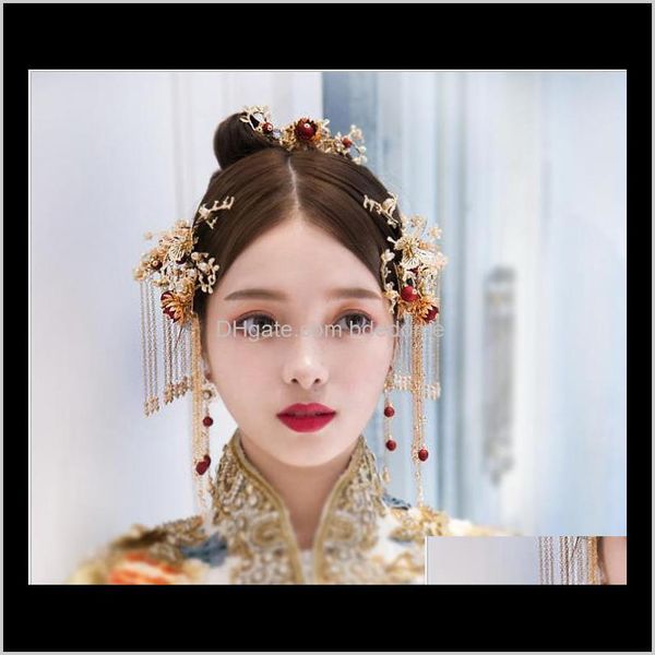 jewelry drop delivery 2021 chinese brides antique headdress xiuhe dress, retro phoenix crown hair ornament, wedding dress aessories yidns, Slivery;golden
jewelry drop delivery 2021 chinese brides antique headdress xiuhe dress, retro phoenix crown hair ornament, wedding dress aessories yidns, Slivery;golden