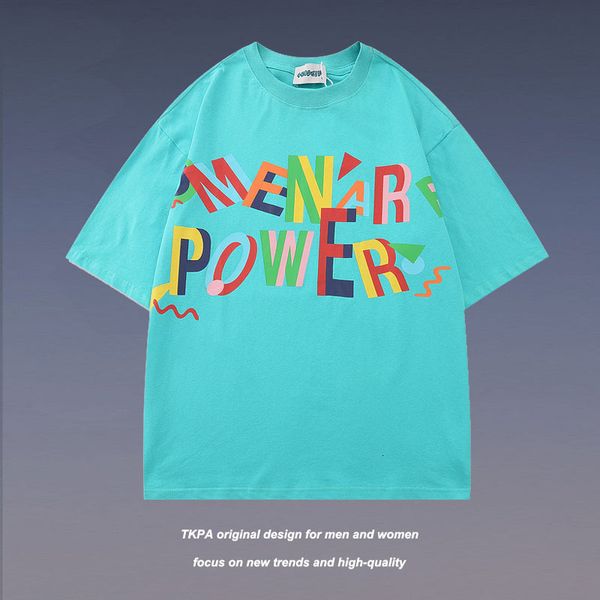 t shirt tkpans harajuku rainbow letter printed short sleeve for men and women, White;black
t shirt tkpans harajuku rainbow letter printed short sleeve for men and women, White;black