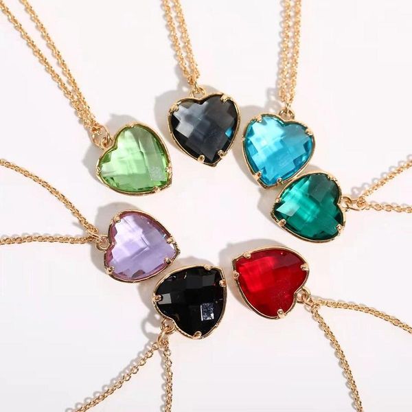 pendant necklaces love heart shape crystal colorful zircon copper gold chain sweater neckalce for women girl party jewelry gift 2021, Silver
pendant necklaces love heart shape crystal colorful zircon copper gold chain sweater neckalce for women girl party jewelry gift 2021, Silver