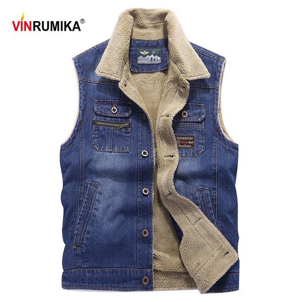 men's vests 2021 winter casual brand fleece warm cowboy vest jacket fashion black coat spring man cotton denim blue coats, Black;white
men's vests 2021 winter casual brand fleece warm cowboy vest jacket fashion black coat spring man cotton denim blue coats, Black;white