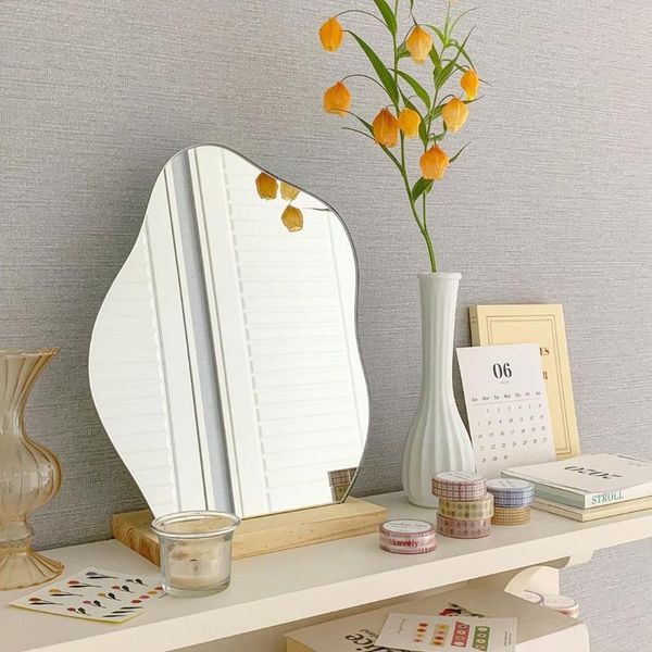 mirrors irregular makeup mirror room home decor decoration deskins acrylic backlit wooden base standing decorative cosmetic tool
mirrors irregular makeup mirror room home decor decoration deskins acrylic backlit wooden base standing decorative cosmetic tool