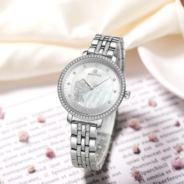 wristwatches naviforce fashion elegant women quartz watch sport waterproof girl luxury diamond clock gifts lady relogio feminino, Slivery;brown
wristwatches naviforce fashion elegant women quartz watch sport waterproof girl luxury diamond clock gifts lady relogio feminino, Slivery;brown