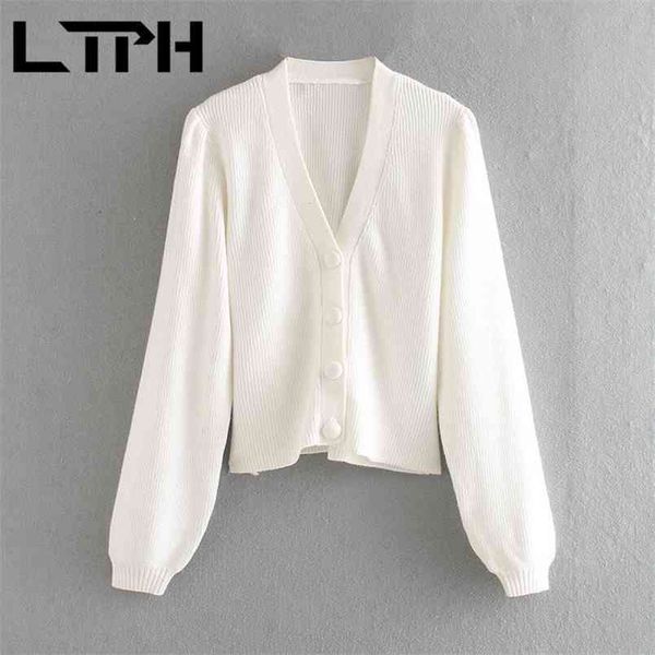 ltph simple solid color all-match soft warm knitted cardigan women sweaters long sleeve casual sweater autumn winter 210423, White;black
ltph simple solid color all-match soft warm knitted cardigan women sweaters long sleeve casual sweater autumn winter 210423, White;black