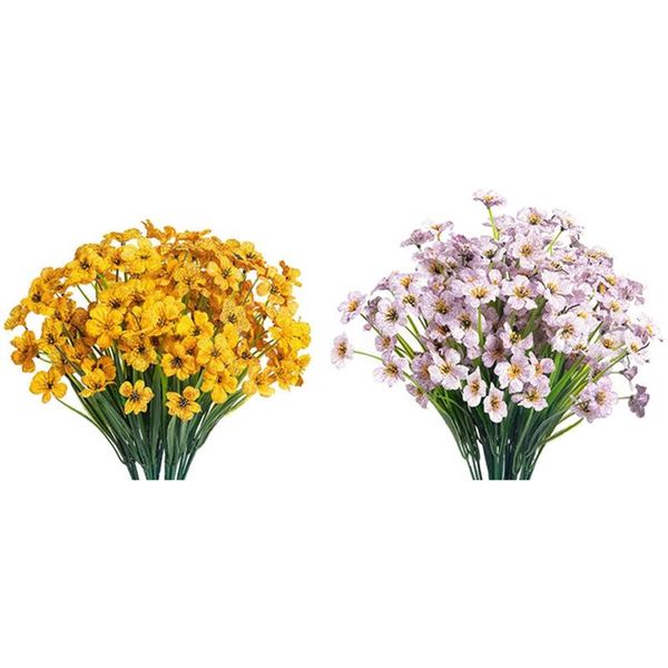 decorative flowers & wreaths 30x artificial flower outdoor plastic plant garden porch window box (white&yellow)
decorative flowers & wreaths 30x artificial flower outdoor plastic plant garden porch window box (white&yellow)