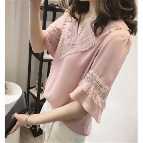 t-shirt t-shirt summer chiffon shirt women's short slim tassel v-neck trumpet sleeve 2021 new korean version, White
t-shirt t-shirt summer chiffon shirt women's short slim tassel v-neck trumpet sleeve 2021 new korean version, White