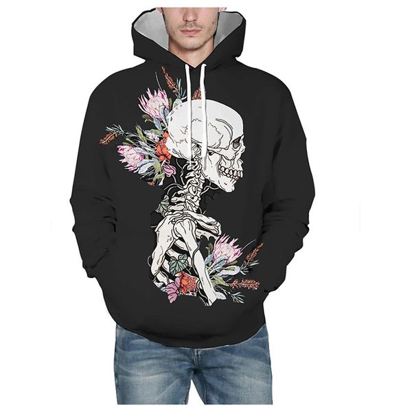 funeral flower skull men's 3d printed hoodie visual impact party punk gothic round neck american sweatshirt hoodie, Black
funeral flower skull men's 3d printed hoodie visual impact party punk gothic round neck american sweatshirt hoodie, Black