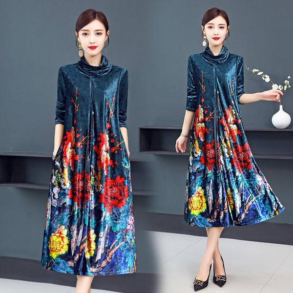 casual dresses chunli large size 2021 gold velvet dress female autumn and winter loose was thin printed long-sleeved, Black;gray
casual dresses chunli large size 2021 gold velvet dress female autumn and winter loose was thin printed long-sleeved, Black;gray