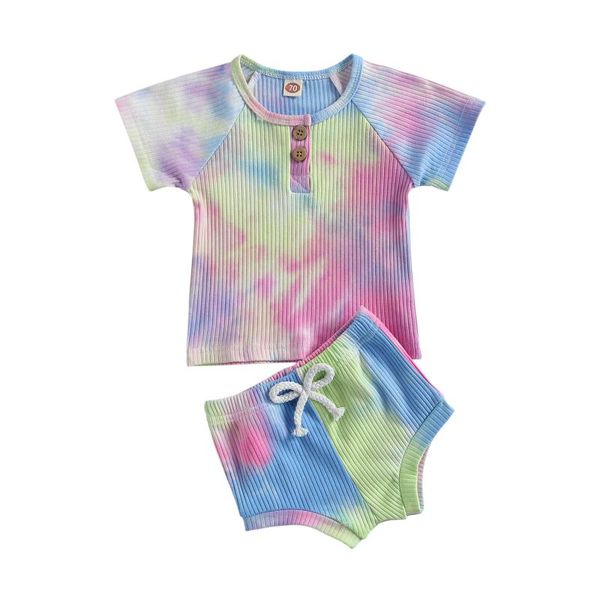 clothing sets citgeesummer infant baby boys girls 2pcs tie dye knitted suit short sleeve button collar t-shirt elastic waist shorts, White
clothing sets citgeesummer infant baby boys girls 2pcs tie dye knitted suit short sleeve button collar t-shirt elastic waist shorts, White