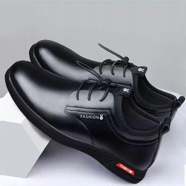 product simple fashion single mesh men's leather shoes sports casual trendy dress, Black 
product simple fashion single mesh men's leather shoes sports casual trendy dress, Black