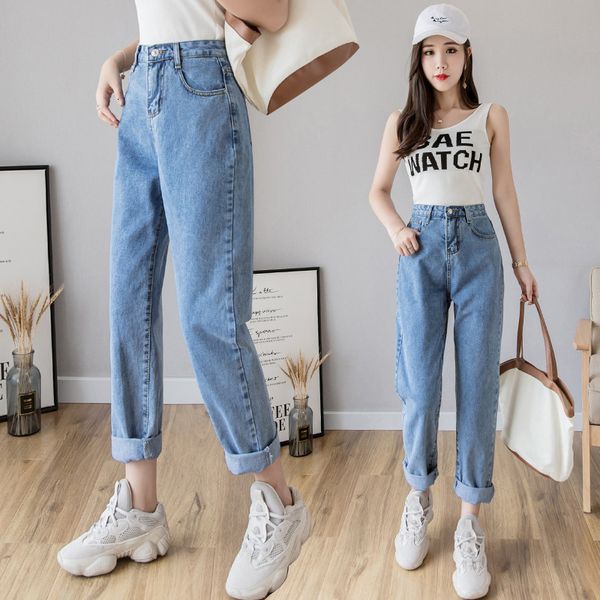 women's women`s plus size high waist washed light blue true denim pants boyfriend jean femme for women jeans
women's women`s plus size high waist washed light blue true denim pants boyfriend jean femme for women jeans