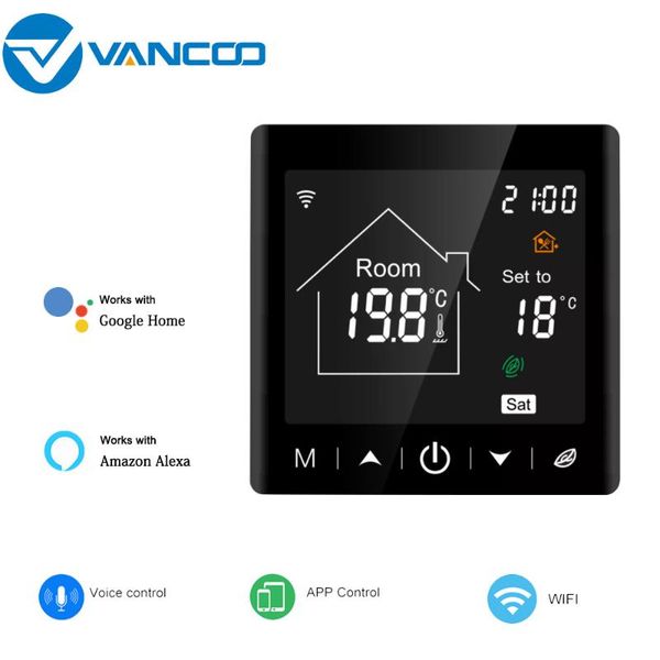 smart home control thermostat 220v temperature controller for tuya wifi electric/water/gas boiler heating room thermoregulator with alexa
smart home control thermostat 220v temperature controller for tuya wifi electric/water/gas boiler heating room thermoregulator with alexa