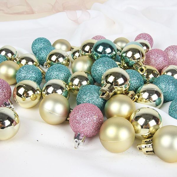 party decoration 49pc christmas ball tree hanging home decor shatterproof drop ornaments lanyard pendant