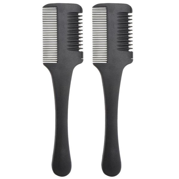 hair brushes 2pcs cutter comb double razor trimmer blades thinning diy styling, Silver
hair brushes 2pcs cutter comb double razor trimmer blades thinning diy styling, Silver