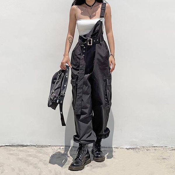 2021straight leg women's overall high street fashion tie hem belted cargo jeans, Blue
2021straight leg women's overall high street fashion tie hem belted cargo jeans, Blue