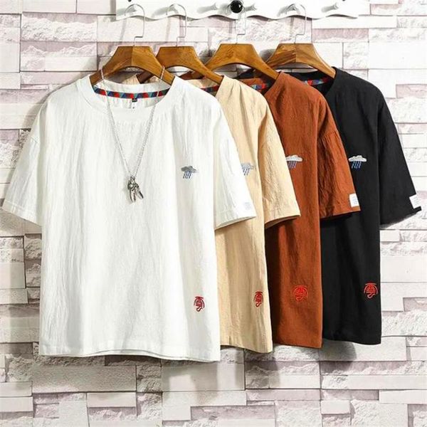 men's t-shirts cotton linen tshirts for men summer tees fashion streetwear solid short sleeve baggy o neck t shirts big size clothing, White;black
men's t-shirts cotton linen tshirts for men summer tees fashion streetwear solid short sleeve baggy o neck t shirts big size clothing, White;black