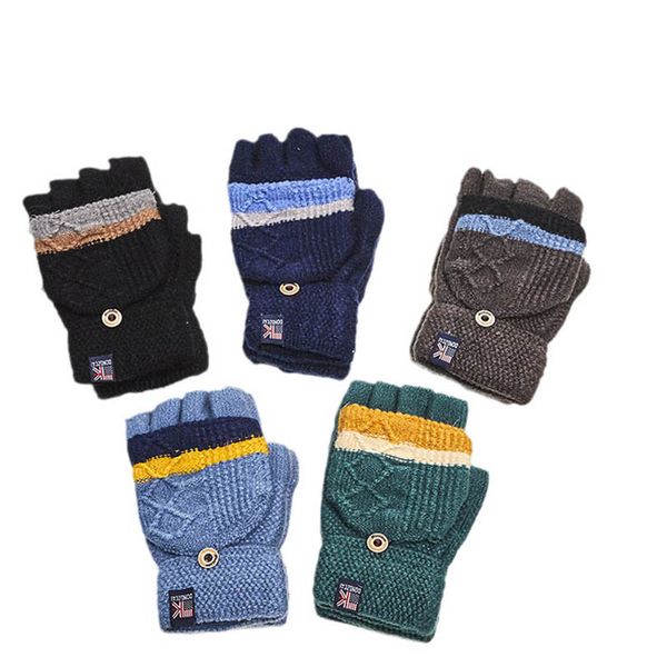 children's fingerless gloves fashion knit baby girls kids accessories boys and flip half winter knitted wool students keep warm han 10-, White
children's fingerless gloves fashion knit baby girls kids accessories boys and flip half winter knitted wool students keep warm han 10-, White