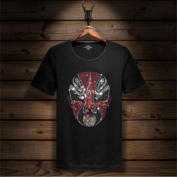 men's t-shirts size great man tshirt 5xl walian size diamond high-quality stone the neck of men 10d2, White;black
men's t-shirts size great man tshirt 5xl walian size diamond high-quality stone the neck of men 10d2, White;black
