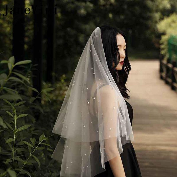 bridal veils janevini 2021 modish short wedding veil with pearls ivory 1.5m two layers tulle bride to be accessories without comb, Black
bridal veils janevini 2021 modish short wedding veil with pearls ivory 1.5m two layers tulle bride to be accessories without comb, Black